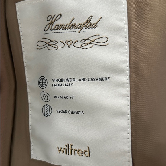 Aritzia Wilfred Symphony Camel Double-Breasted wool cashmere Coat - Picture 8 of 11